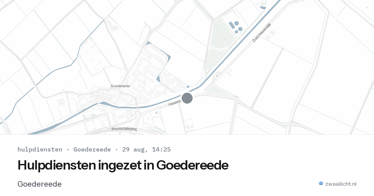 Hulpdiensten ingezet in Goedereede — 29 aug 2026 | 🚨 Zwaailicht.nl