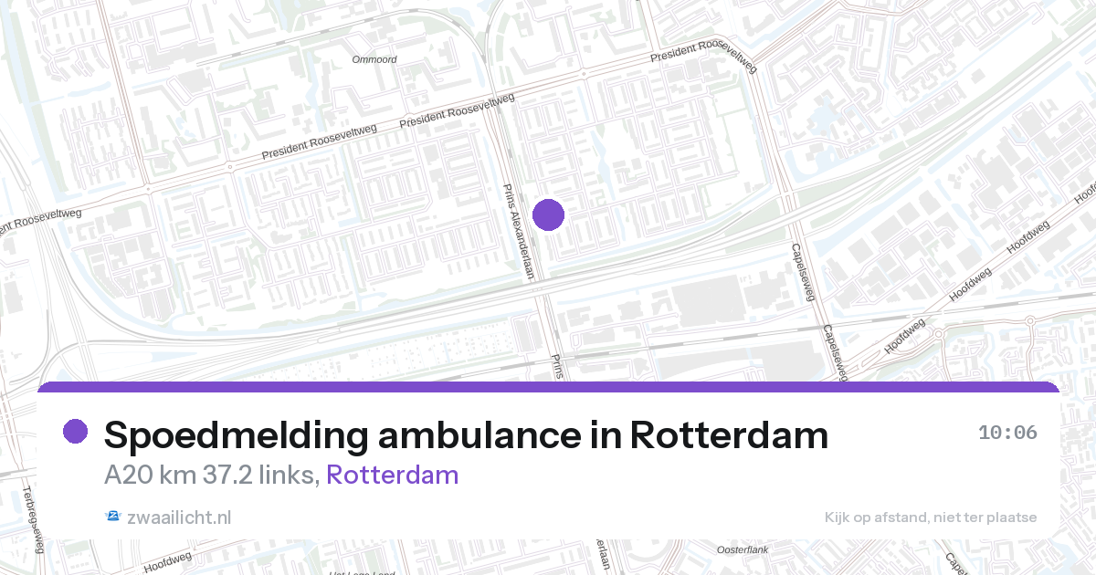 Spoedmelding ambulance in Rotterdam — 27 aug 2026