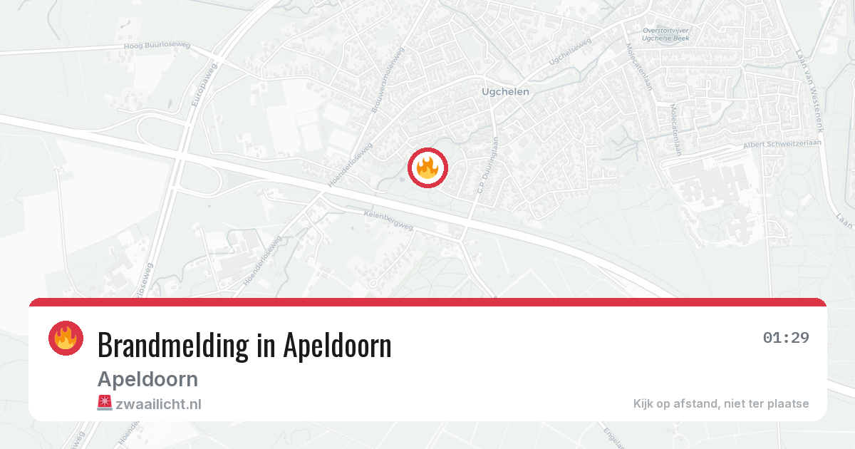 Brandmelding in Apeldoorn — 3 aug 2026