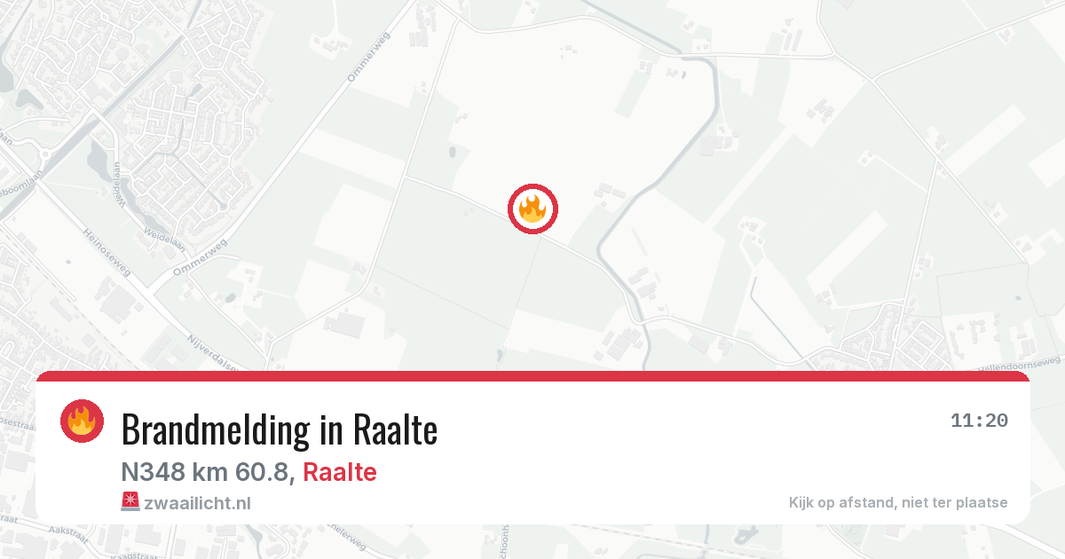 Brandmelding in Raalte — 29 jun 2026