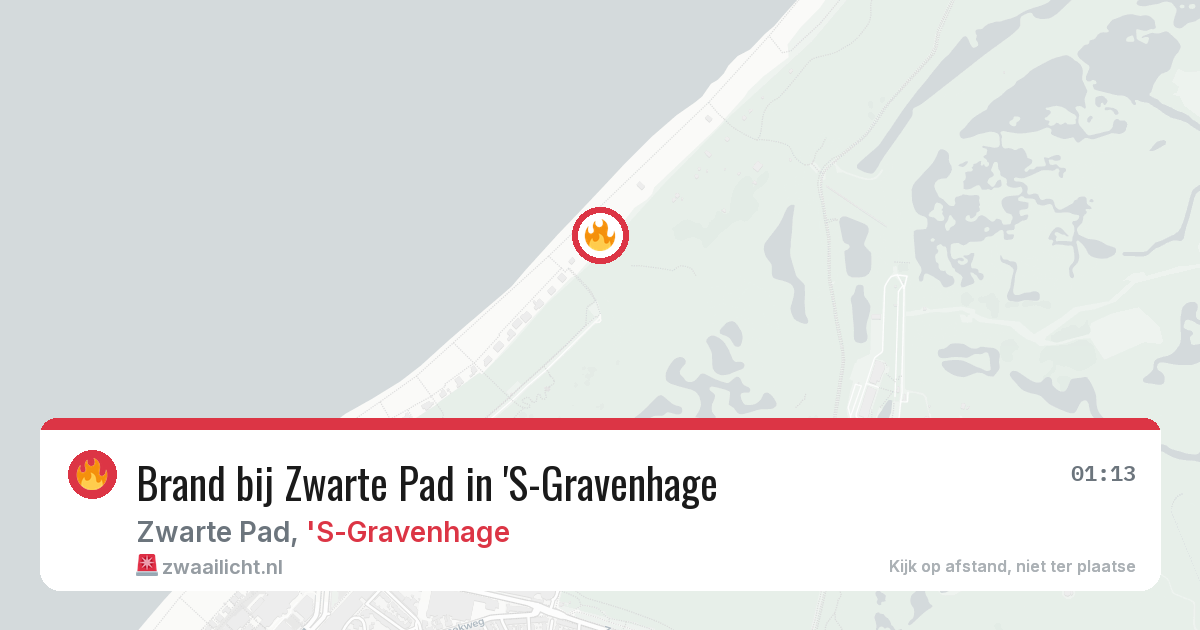 Brand bij Zwarte Pad in 'S-Gravenhage — 25 mei 2026