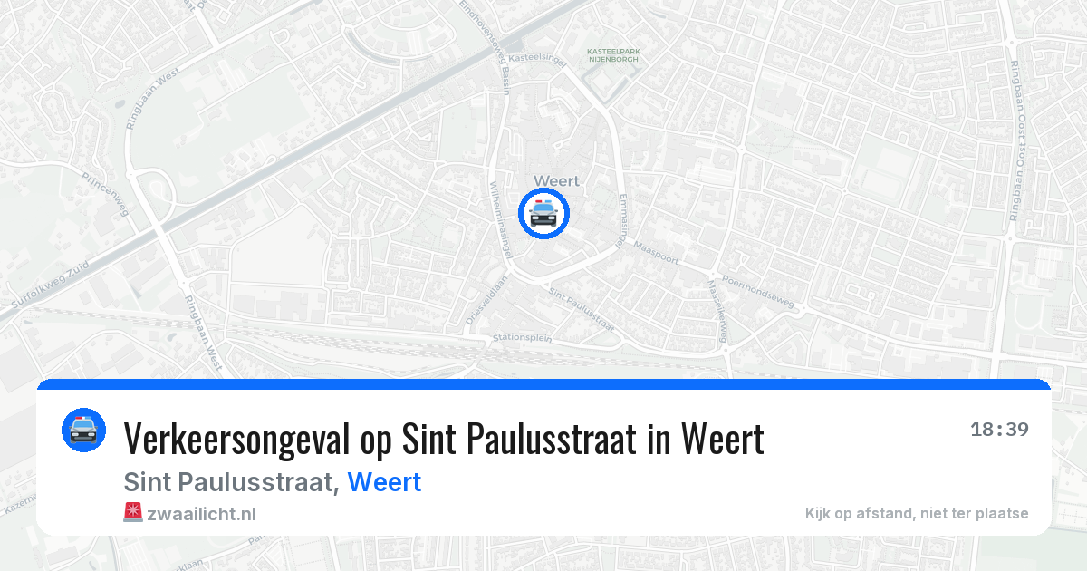 Verkeersongeval op Sint Paulusstraat in Weert — 8 apr 2026