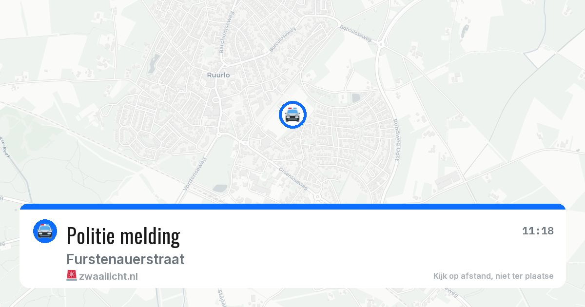 Politie melding — 7 mei 2026