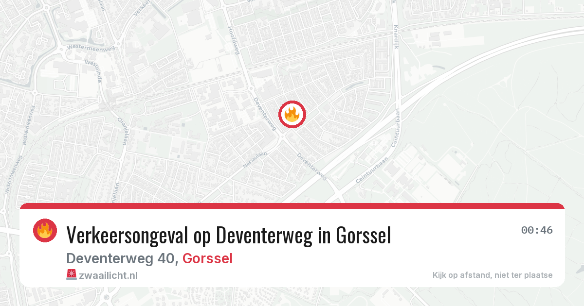 Verkeersongeval op Deventerweg in Gorssel — 6 feb 2026