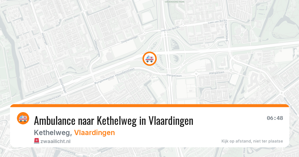 Ambulance naar Kethelweg in Vlaardingen — 29 jan 2026