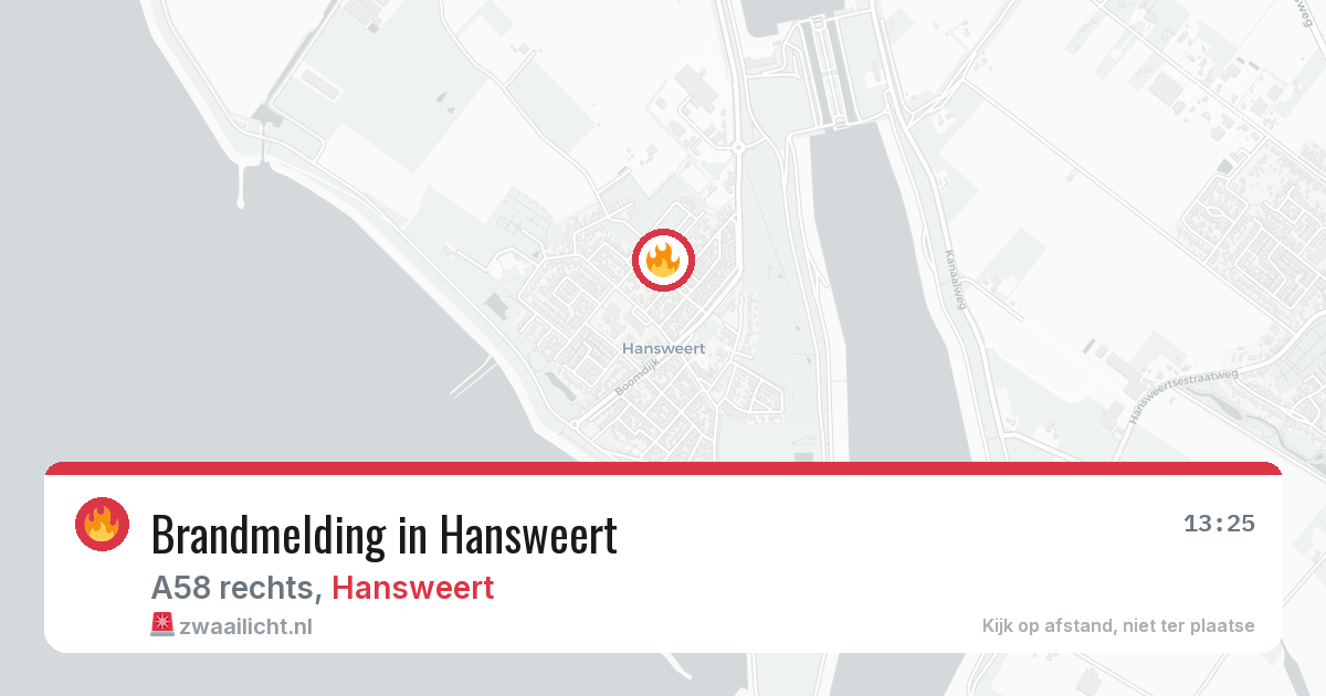 Brandmelding in Hansweert — 19 mei 2026