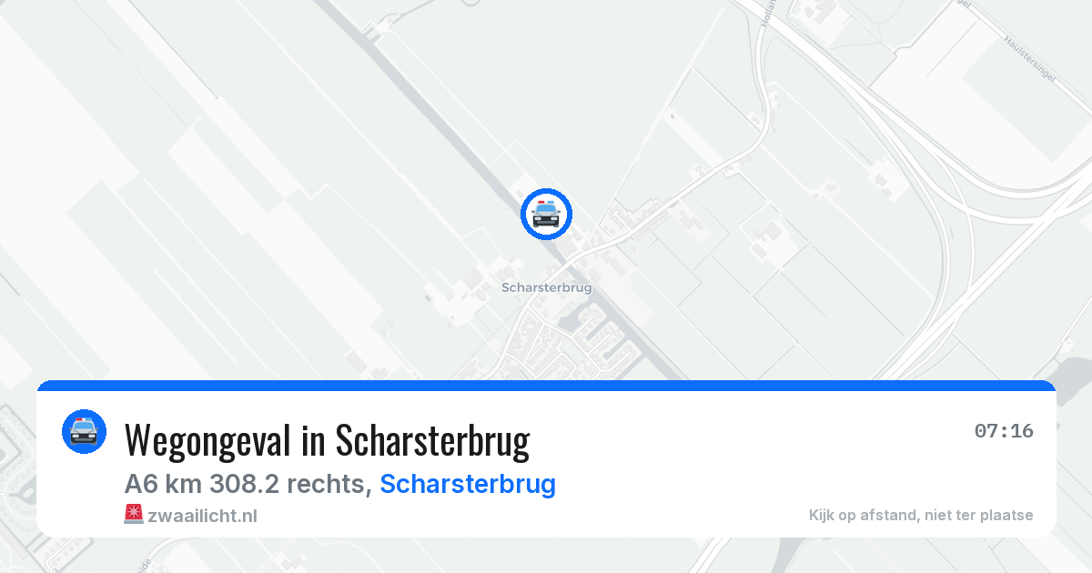 Wegongeval in Scharsterbrug — 13 mei 2026