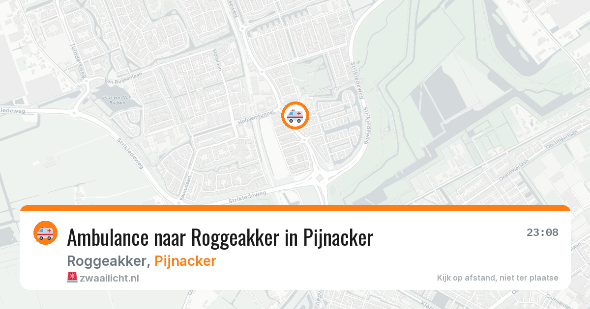 Ambulance naar Roggeakker in Pijnacker — 16 jun 2026