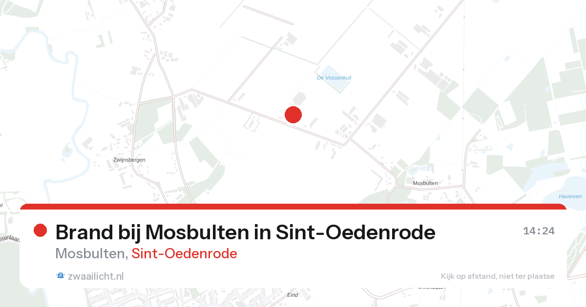 Brand bij Mosbulten in Sint-Oedenrode — 28 aug 2026