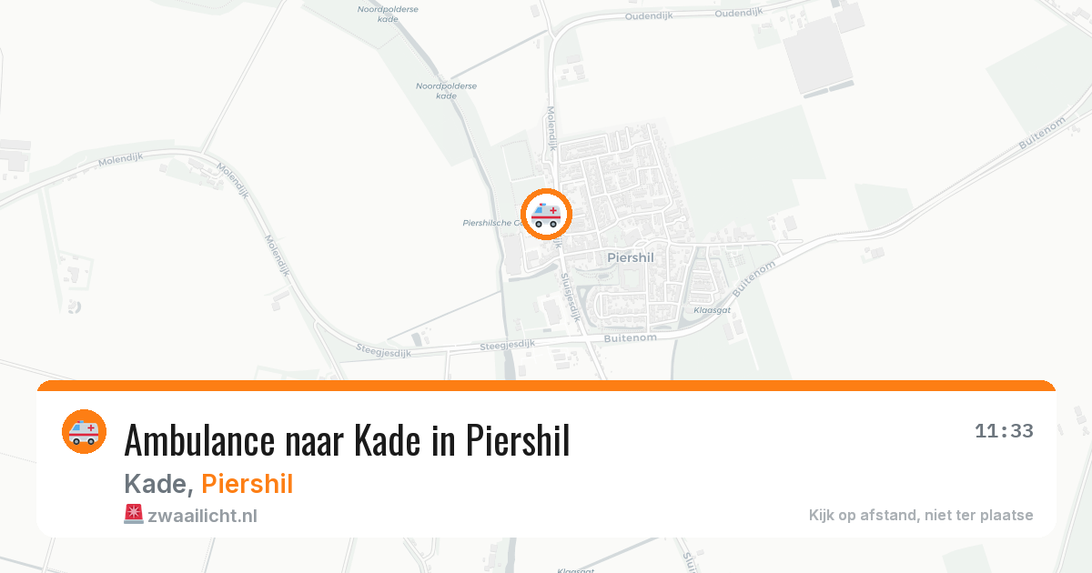Ambulance naar Kade in Piershil — 31 jul 2026