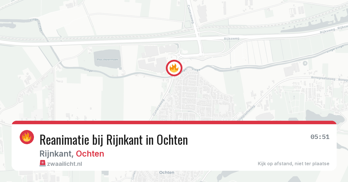 Reanimatie bij Rijnkant in Ochten — 4 feb 2026