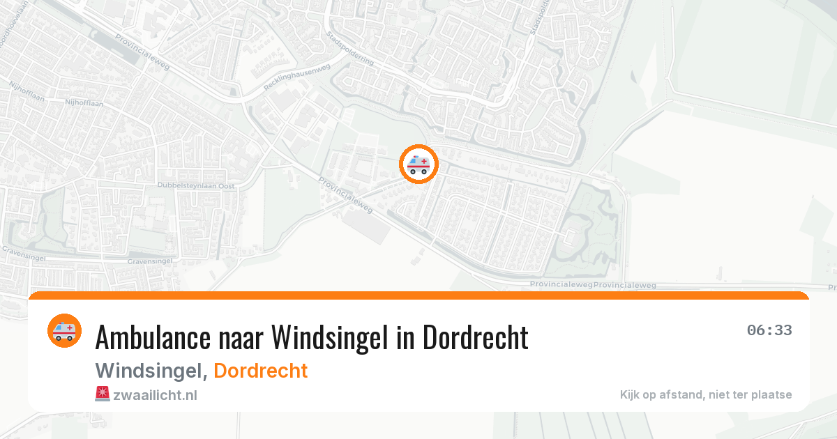 Ambulance naar Windsingel in Dordrecht — 31 jul 2026