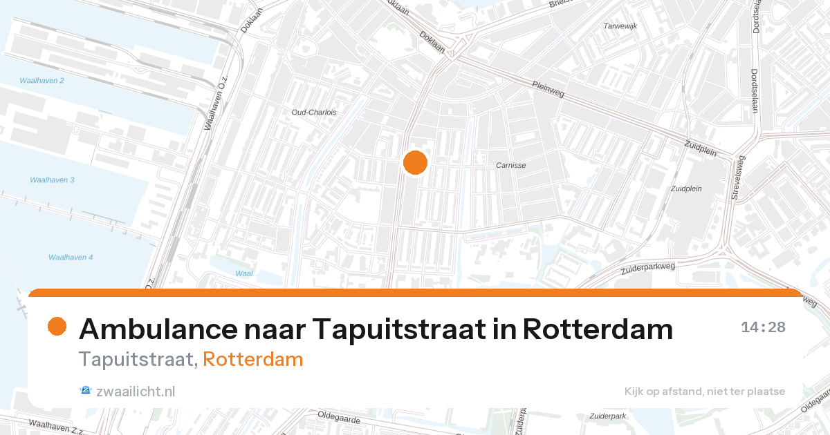 Ambulance naar Tapuitstraat in Rotterdam — 26 aug 2026