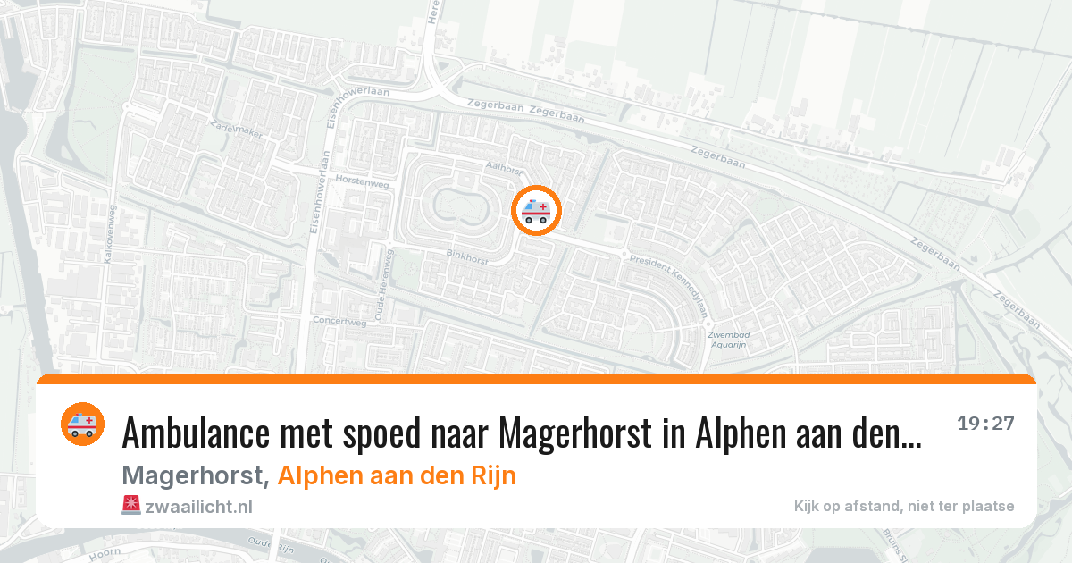 Ambulance met spoed naar Magerhorst in Alphen aan den Rijn — 29 jan 2026
