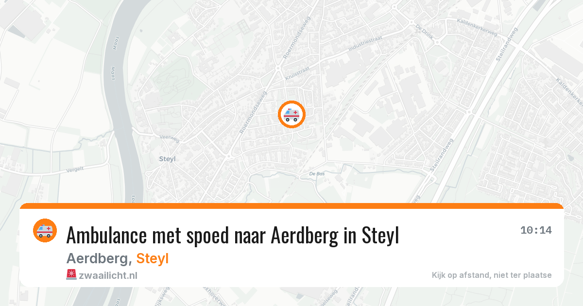 Ambulance met spoed naar Aerdberg in Steyl — 20 jun 2026