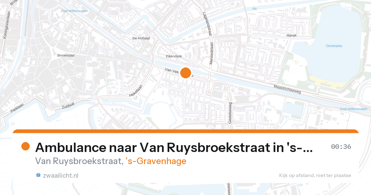 Ambulance naar Van Ruysbroekstraat in 's-Gravenhage — 6 feb 2026