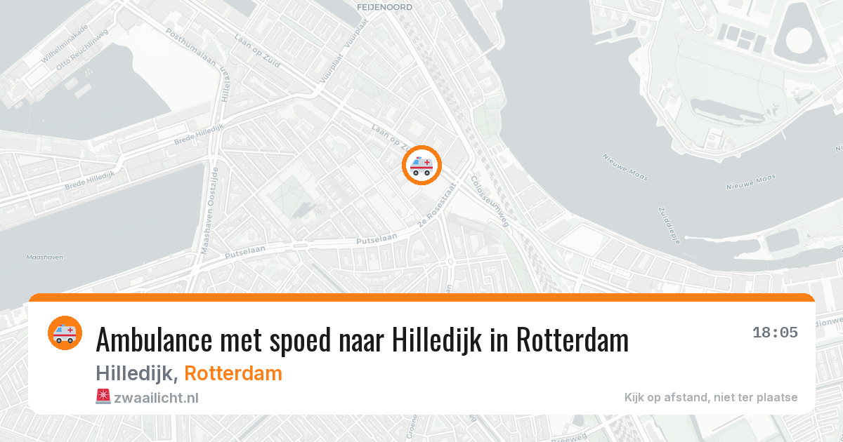 Ambulance met spoed naar Hilledijk in Rotterdam — 13 mrt 2026