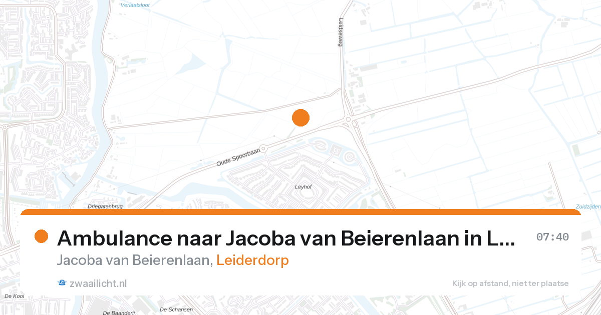 Ambulance naar Jacoba van Beierenlaan in Leiderdorp — 29 jun 2026