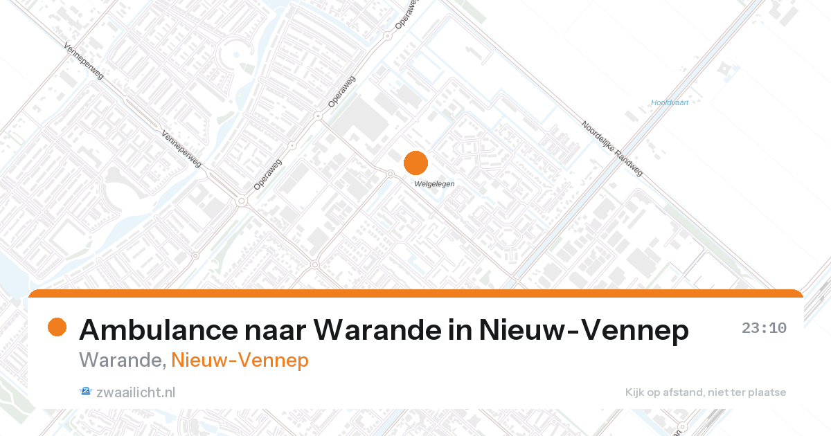 Ambulance naar Warande in Nieuw-Vennep — 13 jun 2026