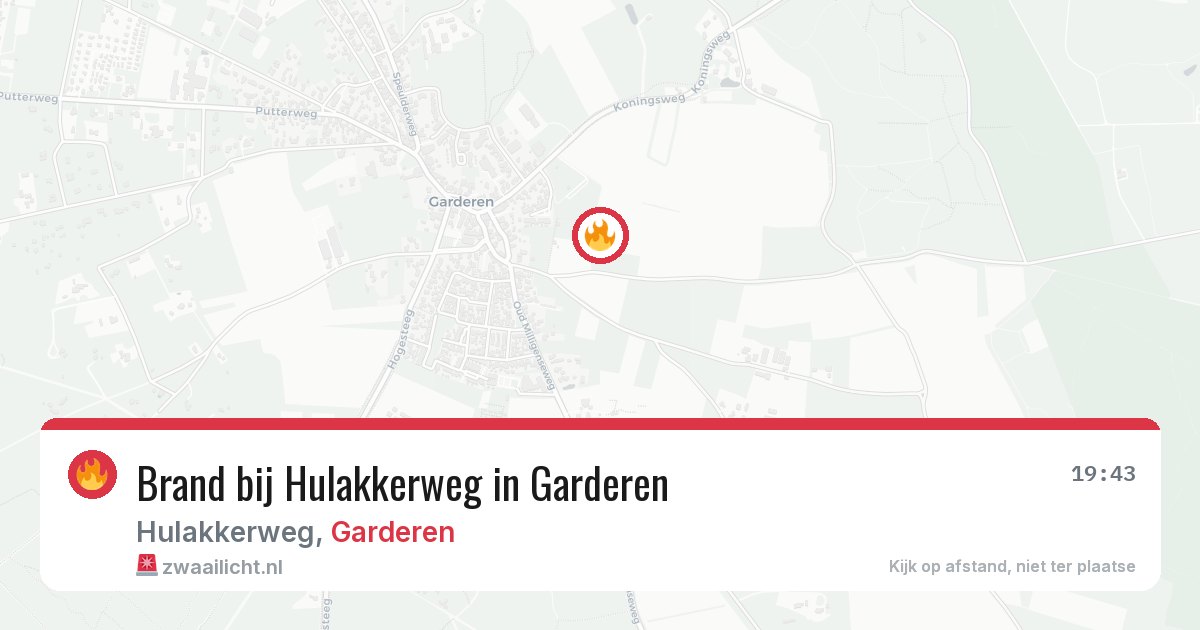 Brand bij Hulakkerweg in Garderen — 29 mei 2026