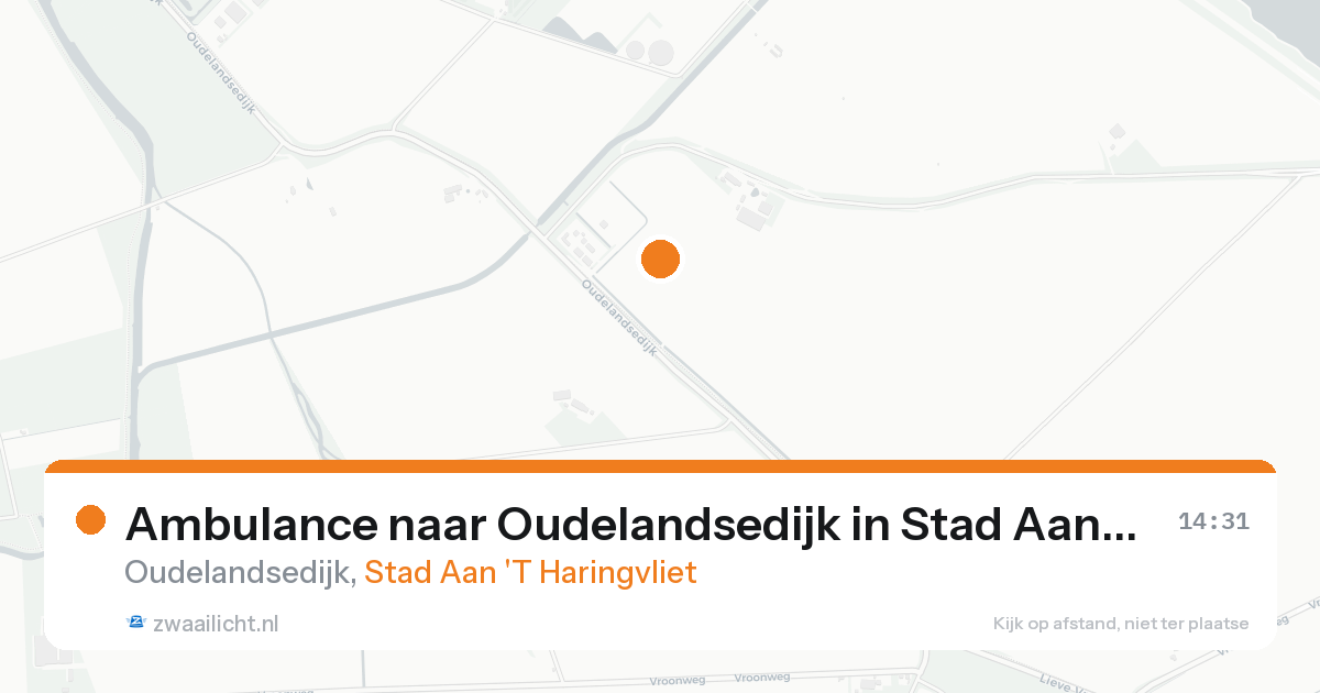 Ambulance naar Oudelandsedijk in Stad Aan 'T Haringvliet — 18 jun 2026