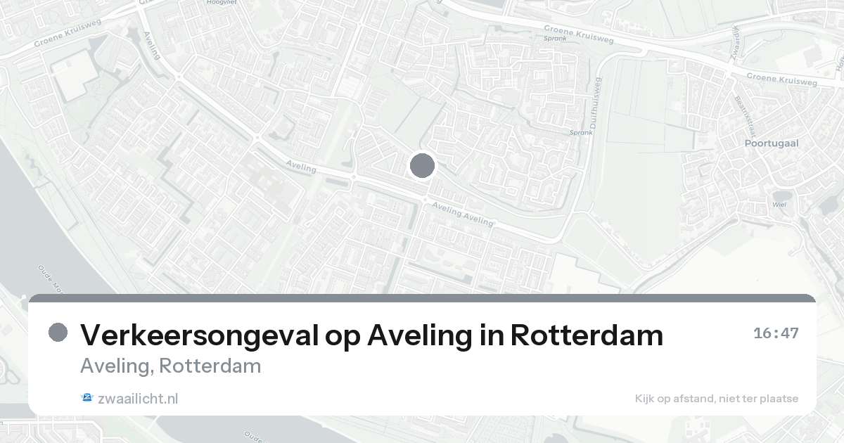Verkeersongeval op Aveling in Rotterdam — 31 jan 2026