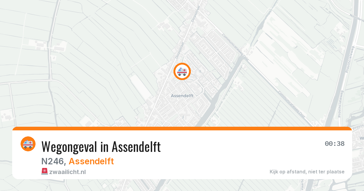 Wegongeval in Assendelft — 4 jun 2026