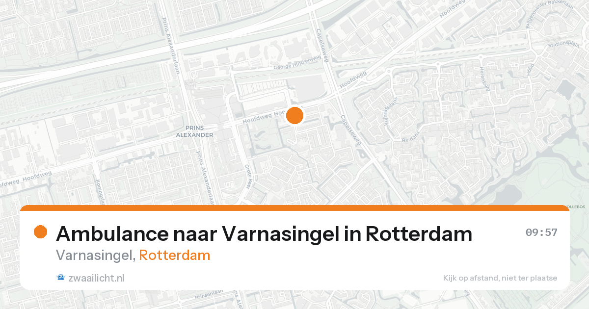 Ambulance naar Varnasingel in Rotterdam — 20 aug 2026