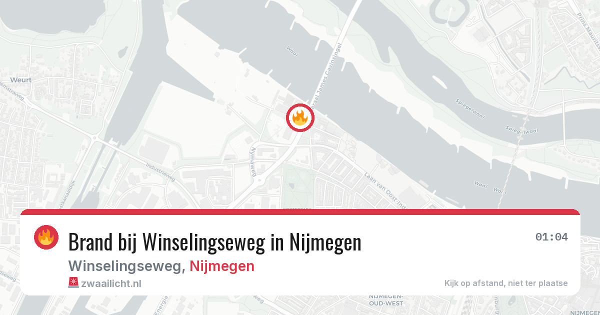 Brand bij Winselingseweg in Nijmegen — 27 jun 2026