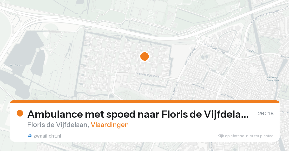 Ambulance met spoed naar Floris de Vijfdelaan in Vlaardingen — 23 aug 2026