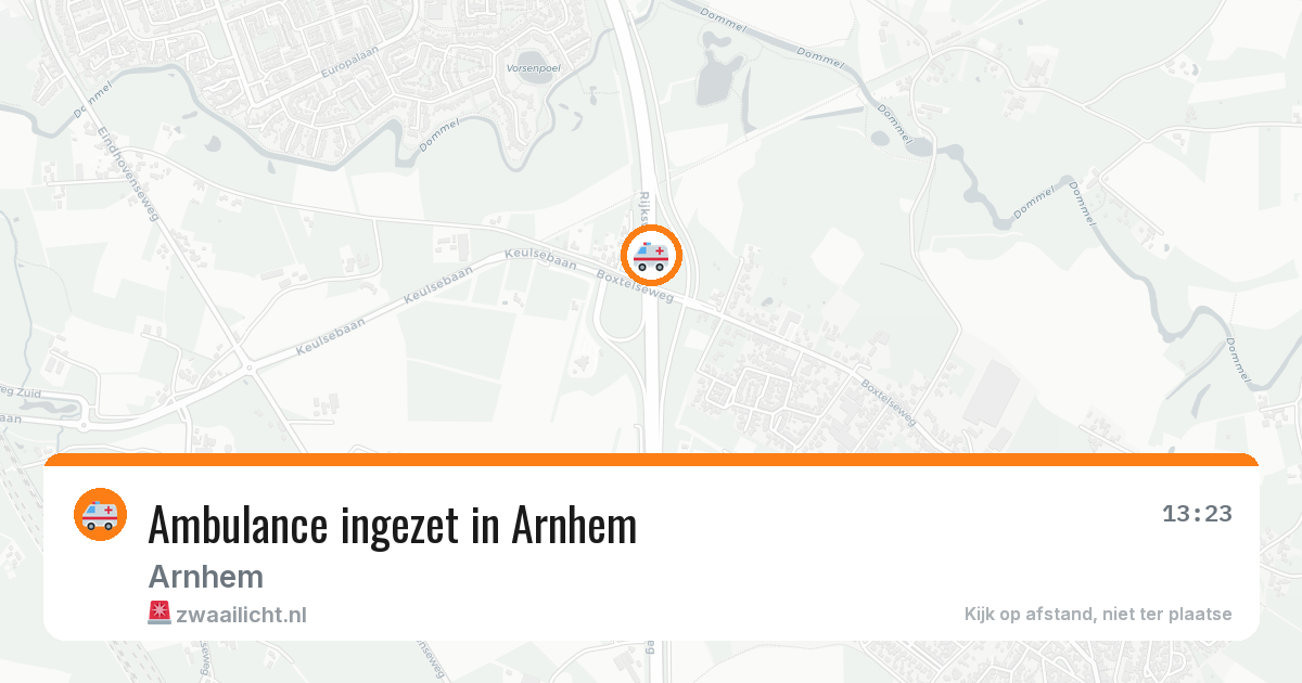 Ambulance ingezet in Arnhem — 14 aug 2026