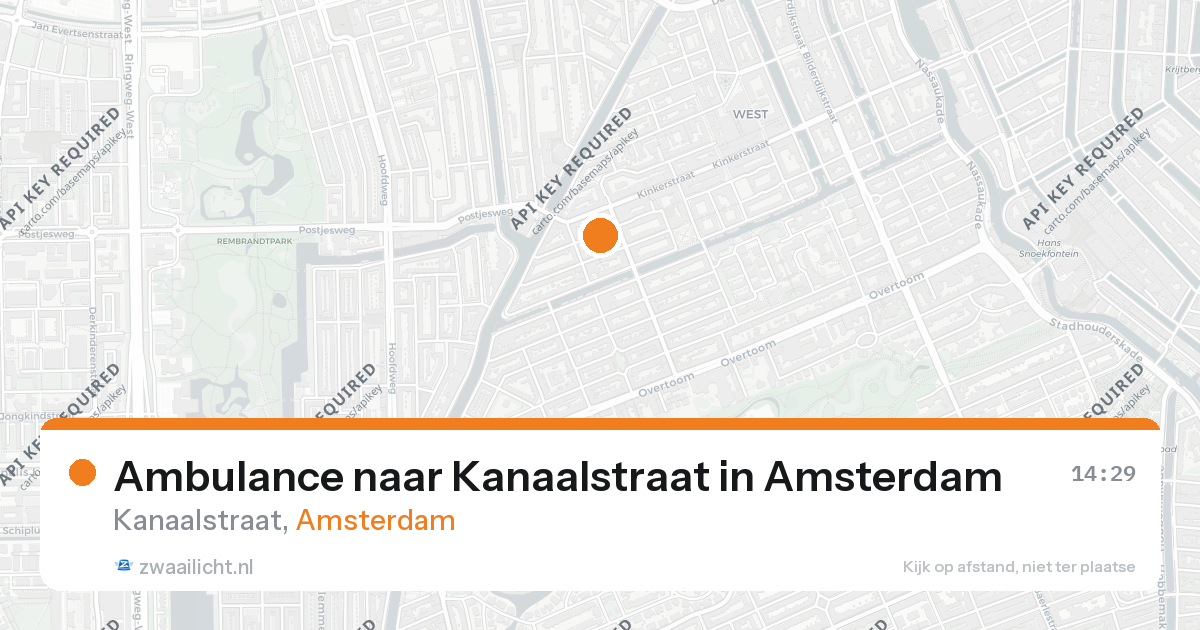 Ambulance naar Kanaalstraat in Amsterdam — 26 aug 2026