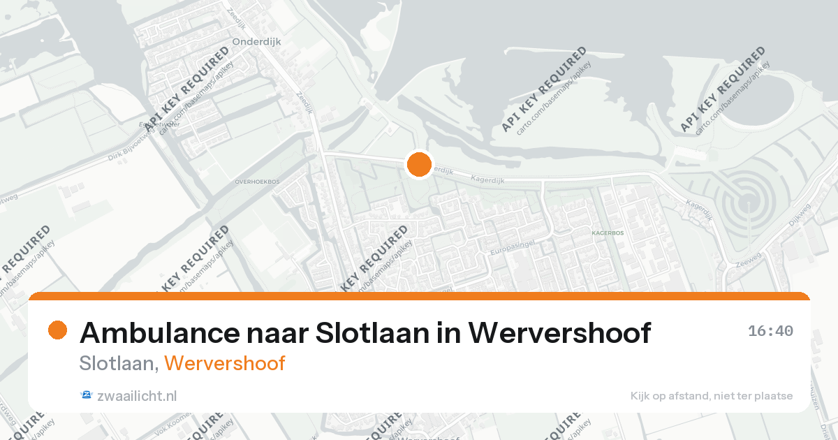 Ambulance naar Slotlaan in Wervershoof — 26 aug 2026