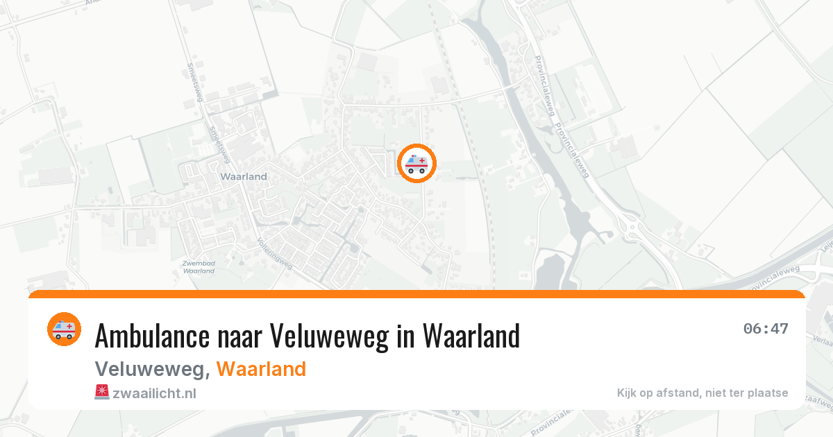 Ambulance naar Veluweweg in Waarland — 30 mei 2026