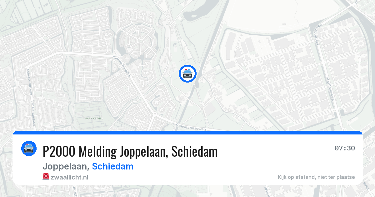 P2000 Melding Joppelaan, Schiedam — 17 jul 2026