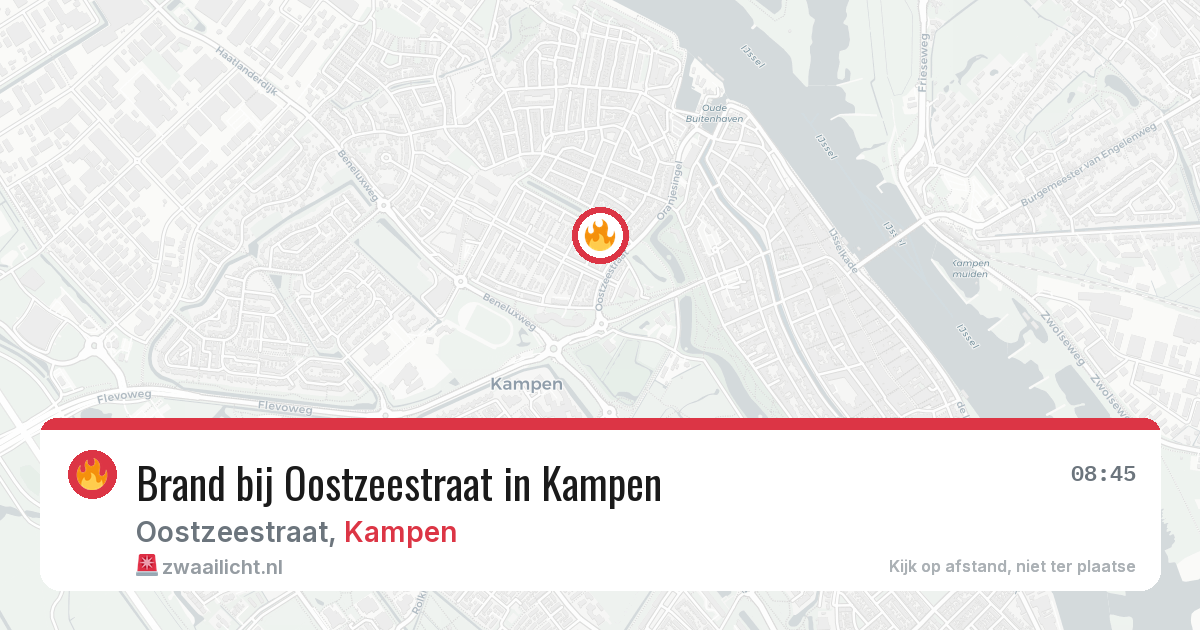 Brand bij Oostzeestraat in Kampen — 21 mei 2026