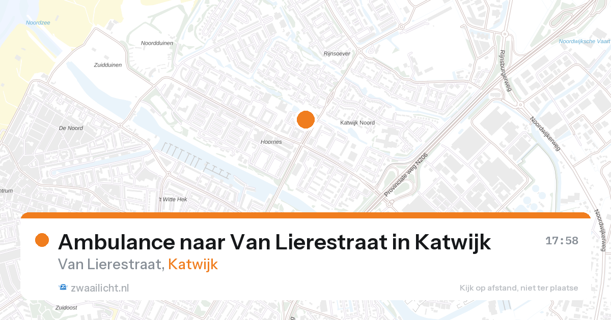 Ambulance naar Van Lierestraat in Katwijk — 27 mei 2026