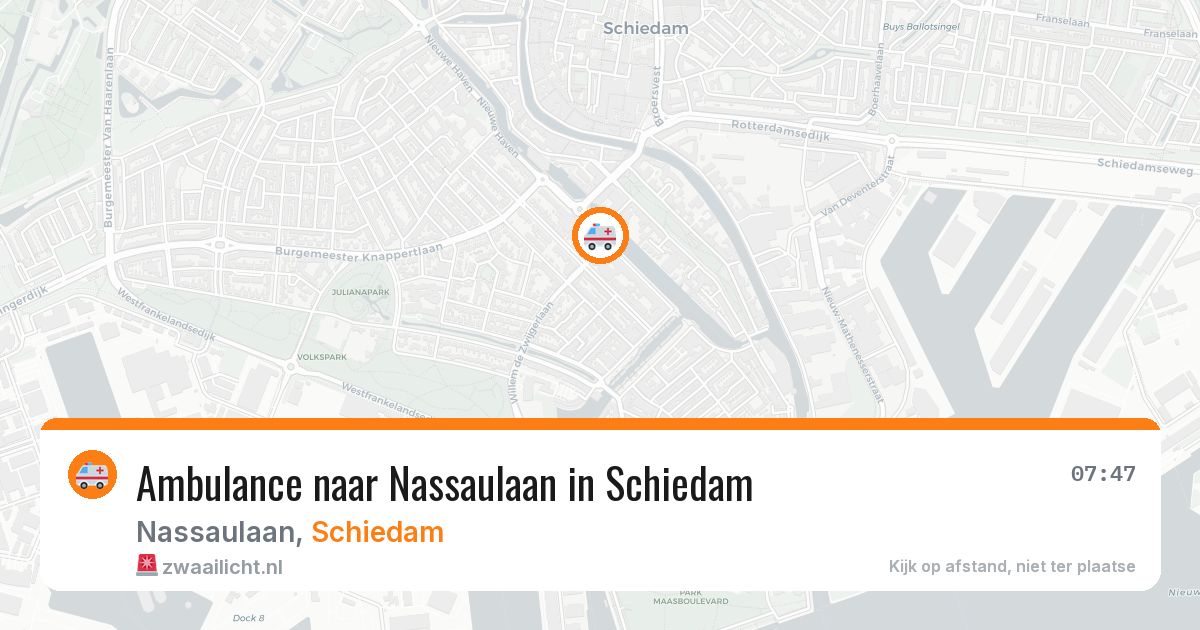 Ambulance naar Nassaulaan in Schiedam — 1 apr 2026
