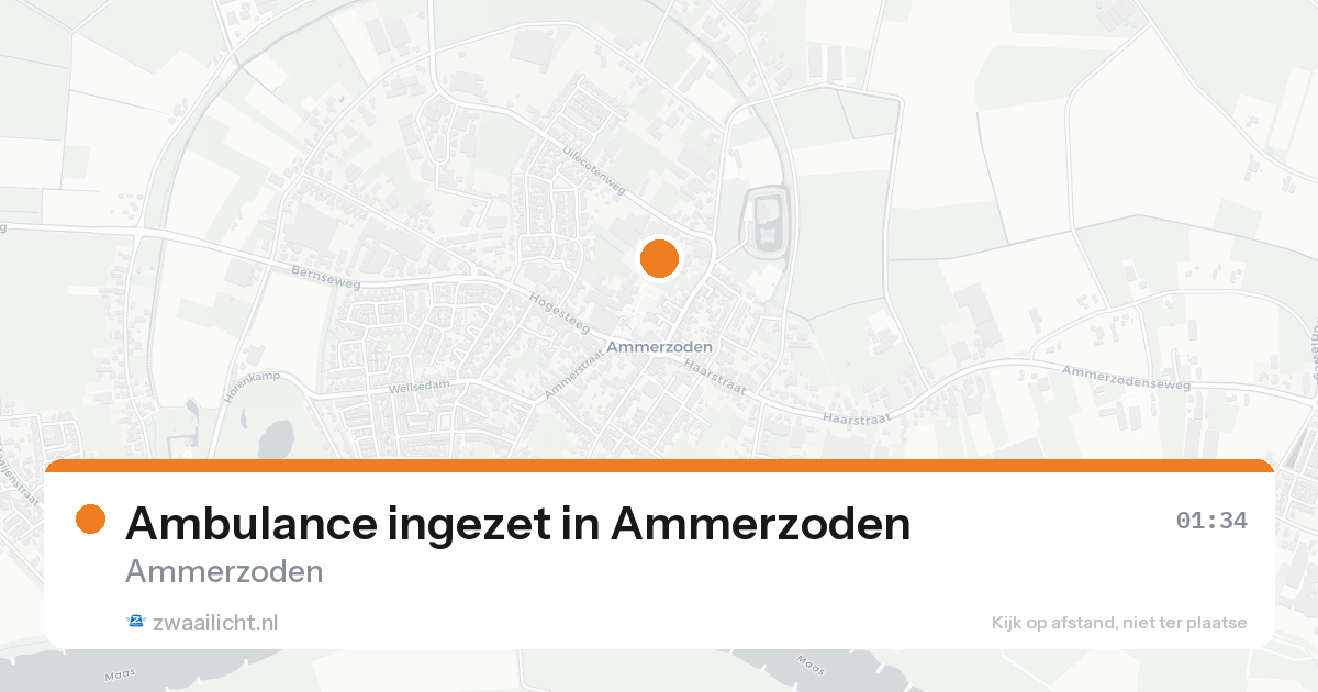 Ambulance ingezet in Ammerzoden — 30 jun 2026