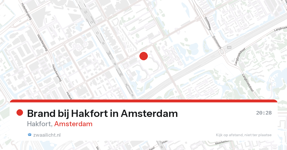 Brand bij Hakfort in Amsterdam — 27 aug 2026