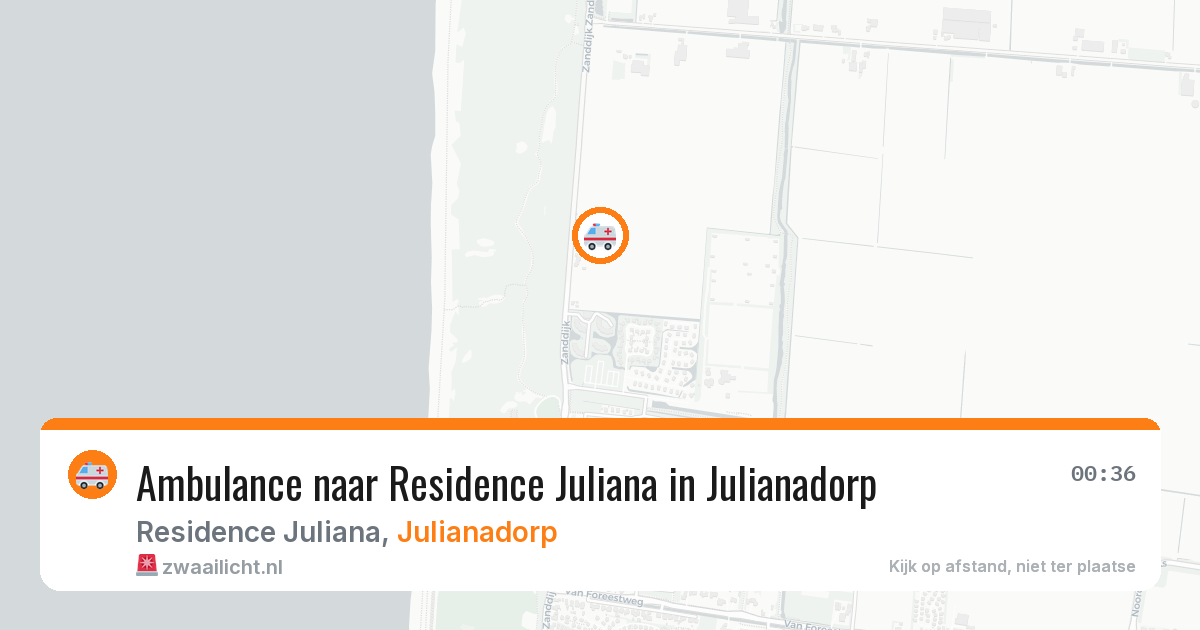 Ambulance naar Residence Juliana in Julianadorp — 9 jul 2026