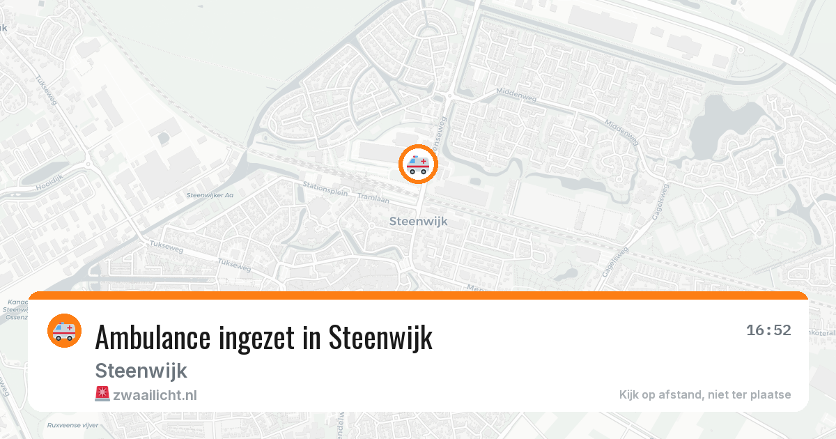 Ambulance ingezet in Steenwijk — 7 jul 2026