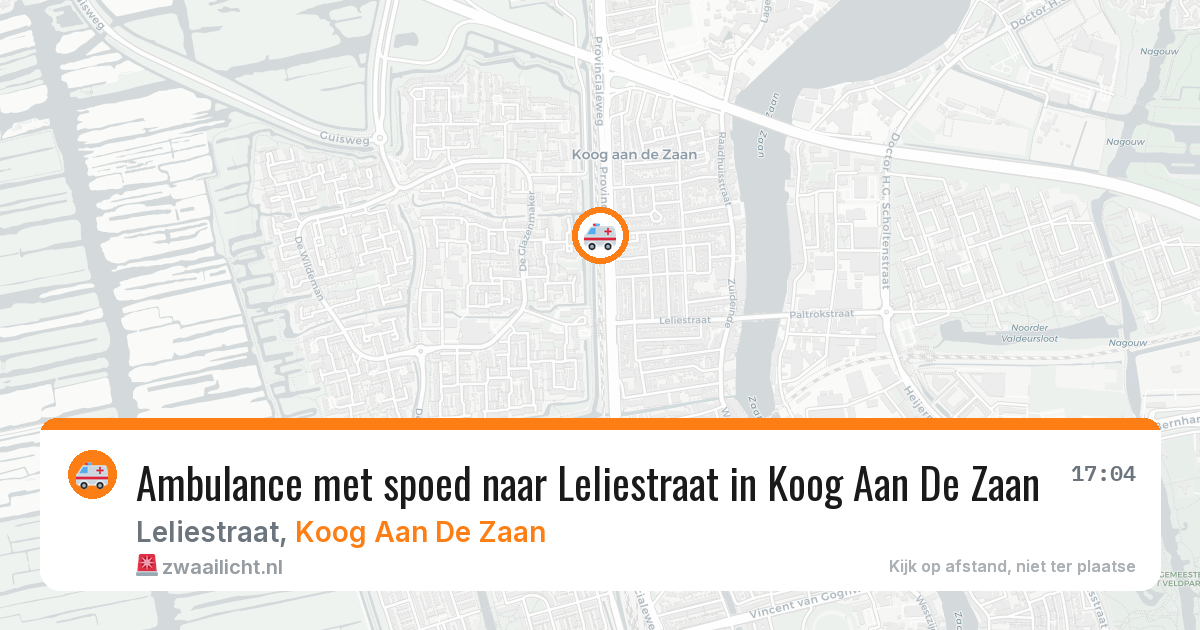 Ambulance met spoed naar Leliestraat in Koog Aan De Zaan — 17 feb 2026