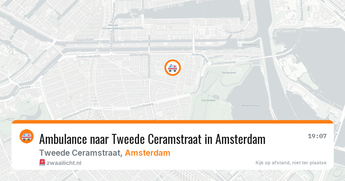 Ambulance naar Tweede Ceramstraat in Amsterdam — 3 mrt 2026