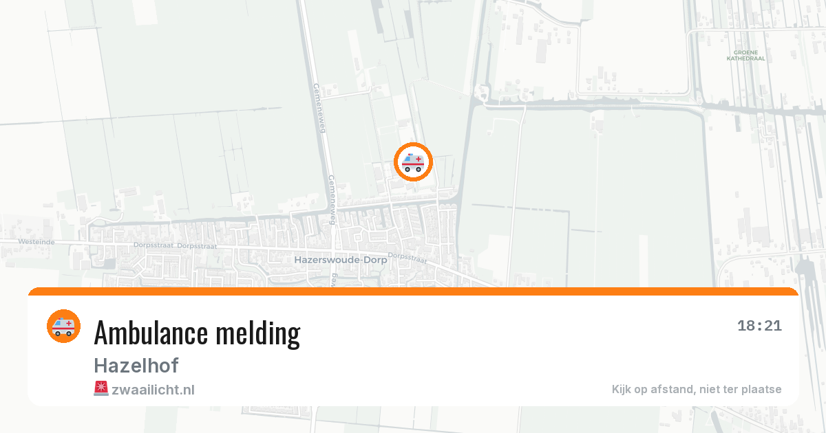 Ambulance melding — 9 jun 2026