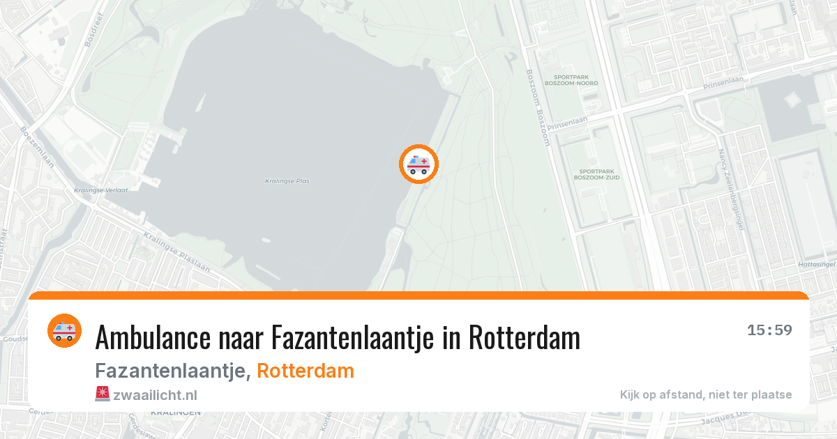 Ambulance naar Fazantenlaantje in Rotterdam — 18 jun 2026