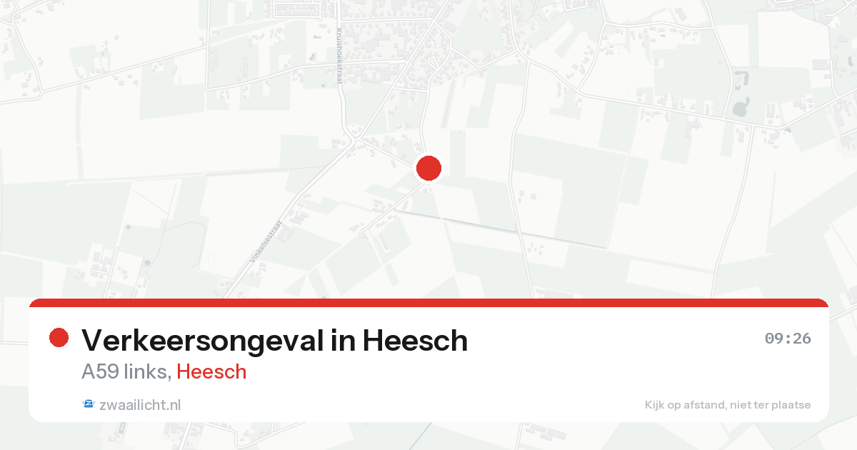 Verkeersongeval in Heesch — 14 aug 2026
