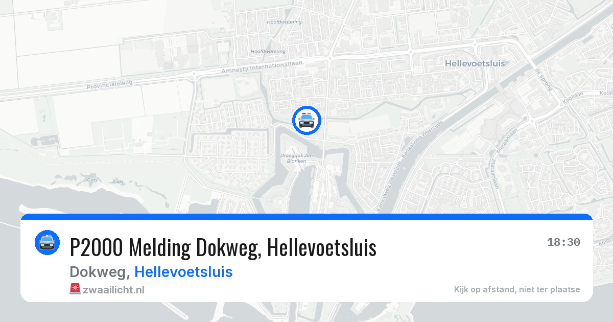 P2000 Melding Dokweg, Hellevoetsluis — 22 apr 2026