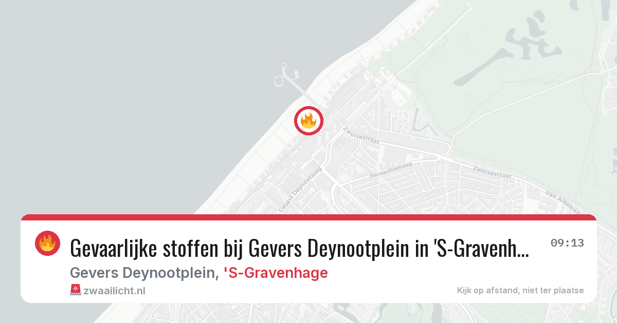 Gevaarlijke stoffen bij Gevers Deynootplein in 'S-Gravenhage — 11 aug 2026