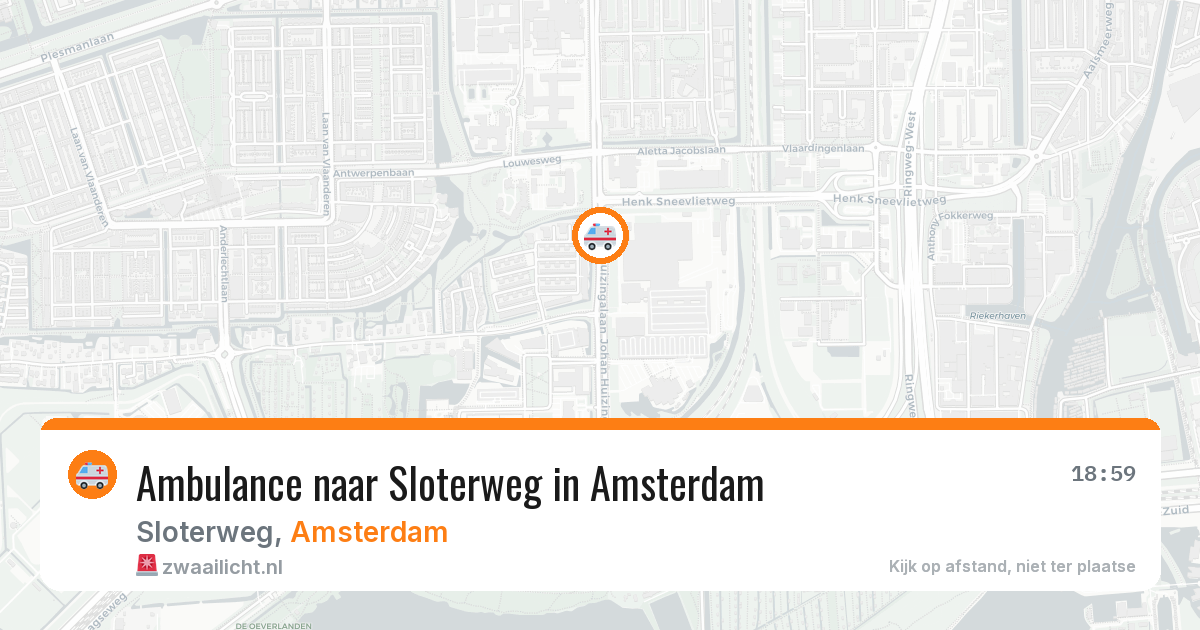Ambulance naar Sloterweg in Amsterdam — 31 jul 2026